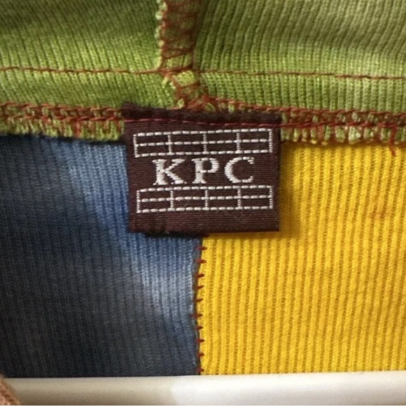 KPC Peace Sign  Colorful Patch Work Hoodie Size Small - Picture 2 of 4